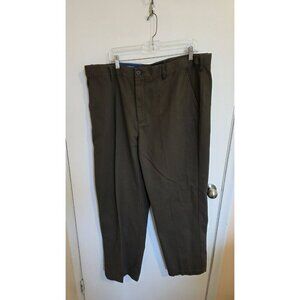 Croft & Barrow Pants Men 38x30 Brown Flat Front Professional Office Mistag As 44